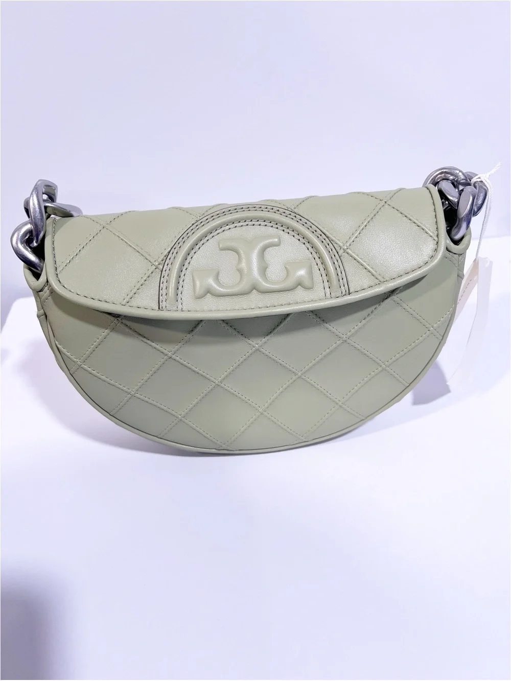 NWT Tory Burch Mini Fleming Crescent Bag